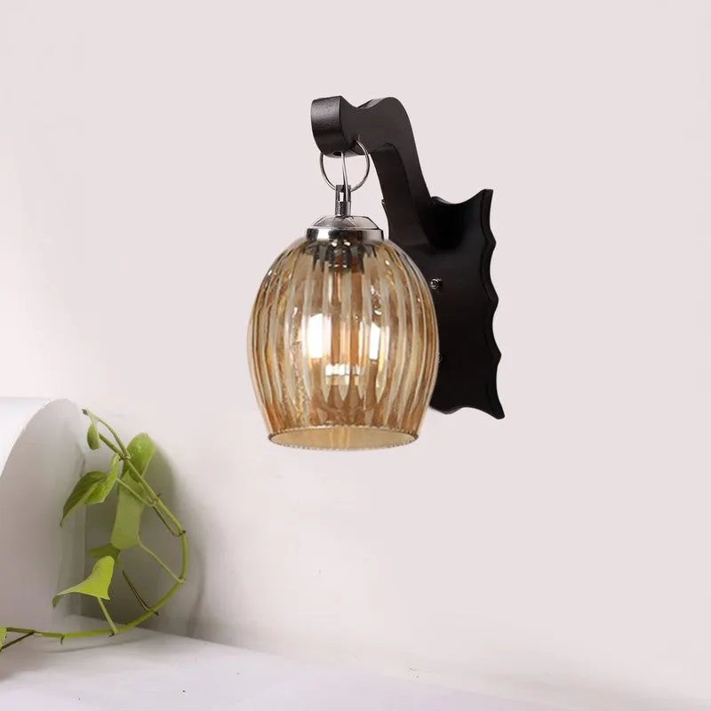 Vintage Glow Arched Glass Wall Lamp media 3
