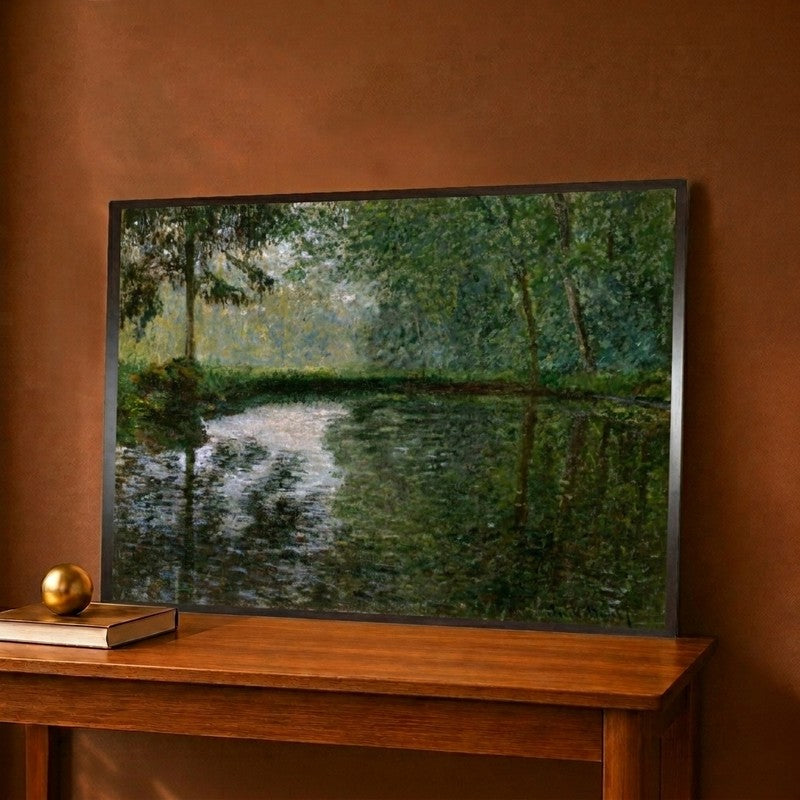 Coin D'Etang A Montgeron Canvas Wall Painting - 16 x 12 Inches
