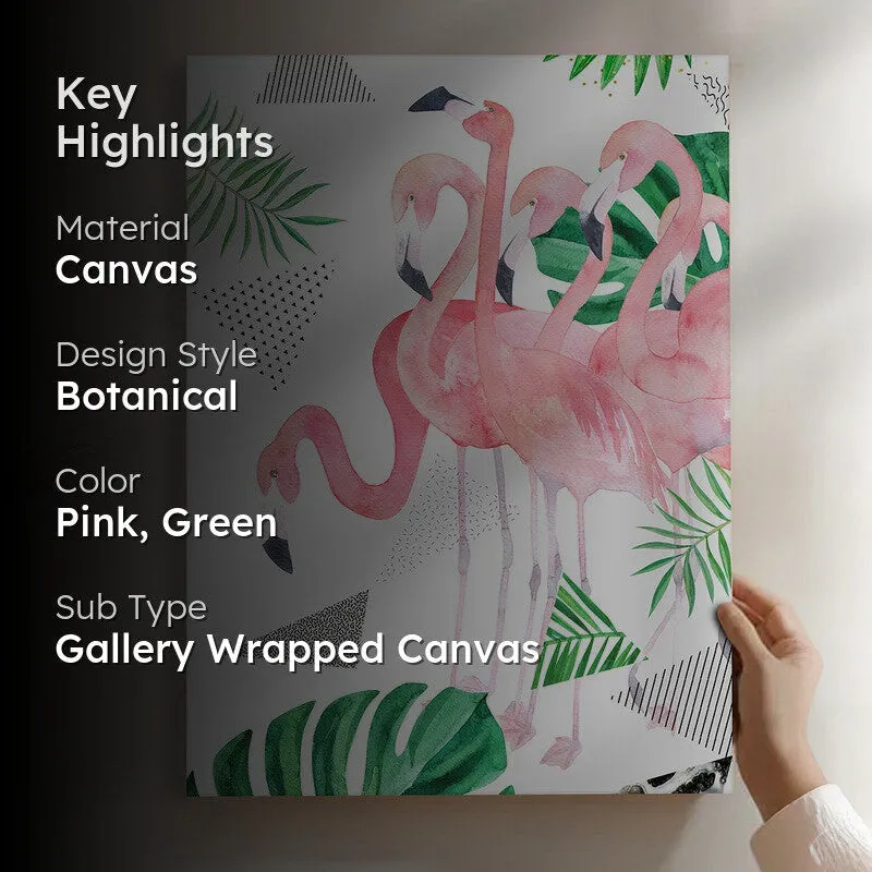 Flamingo Flamboyance Wall Art media 2