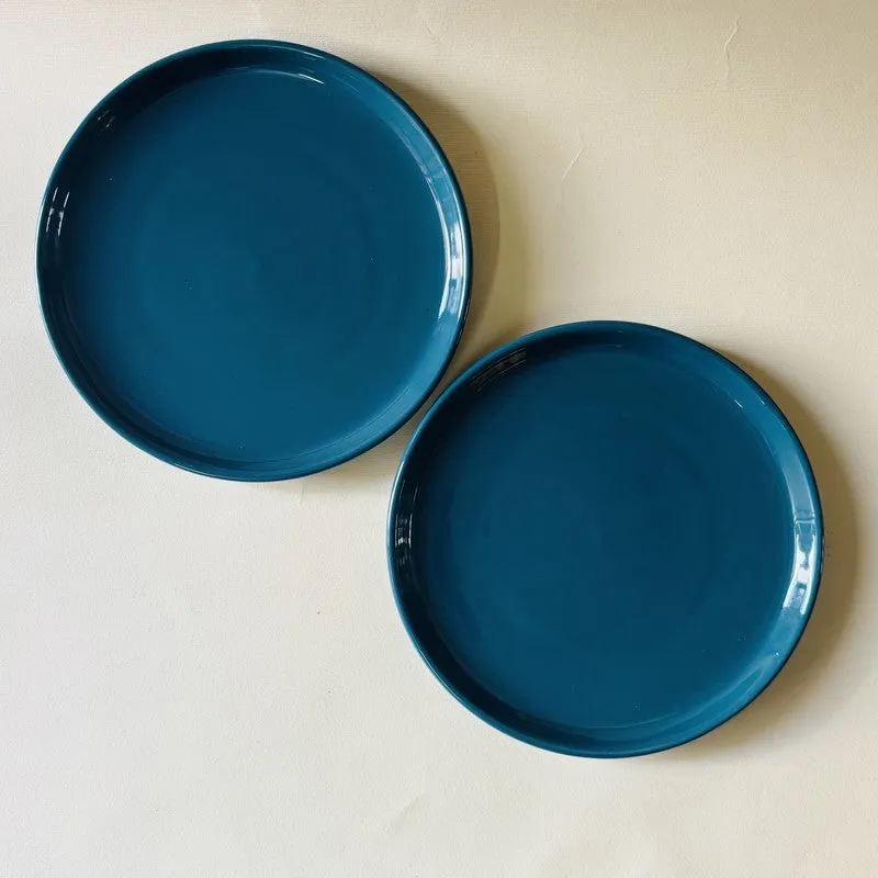Ceramic Quarter Plate (Blue) - Set Of Two media 5