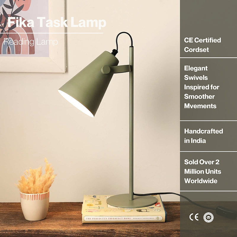 Fig Living Fika Task Metal Table Lamp - Green media 4