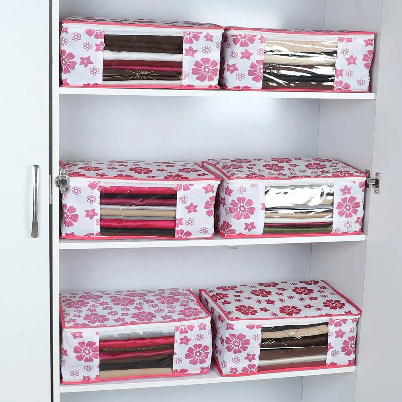 Aura Floral Saree Cover - Set Of Six media 4