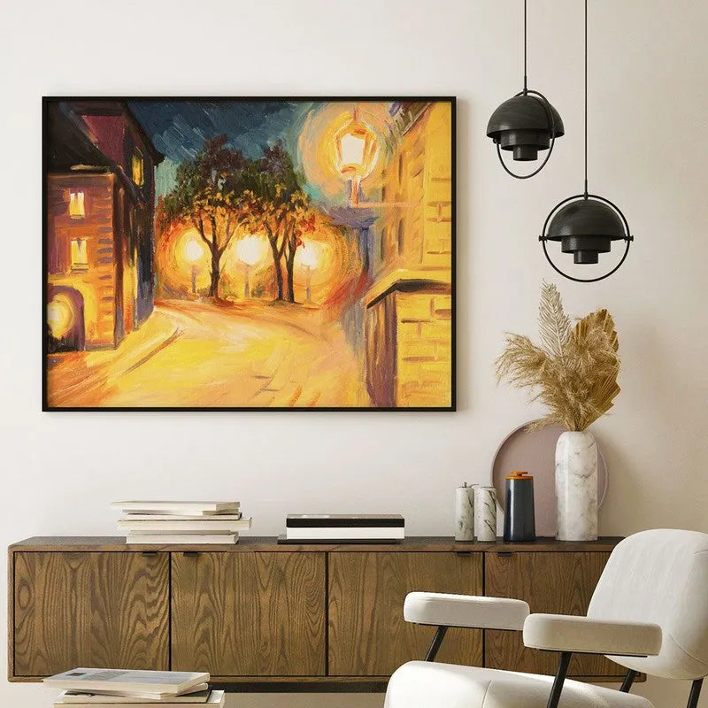 The Days Of Autumn Wall Painting - Black Frame media 4