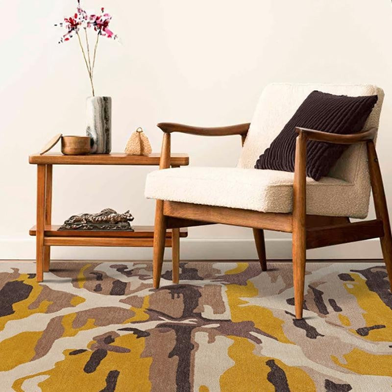 Veles Hand Tufted Abstract Wool & Nylon Carpet - Yellow media 3