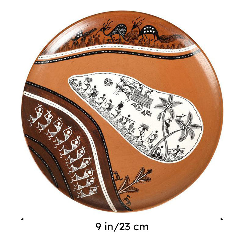 Priya Handpainted Wall Plate media 6