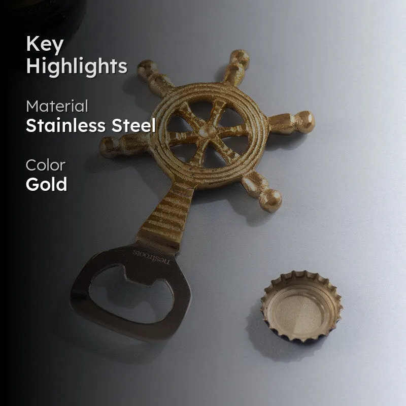 The Popper Stainless Steel Bottle Opener - Gold media 2