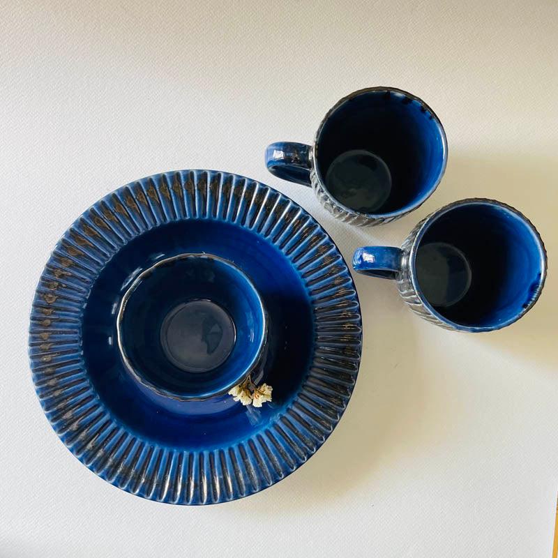Flamina Dinner (Blue) - 5 Piece Set media 3