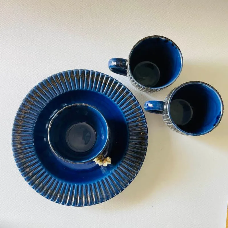 Flamina Dinner (Blue) - 5 Piece Set media 3