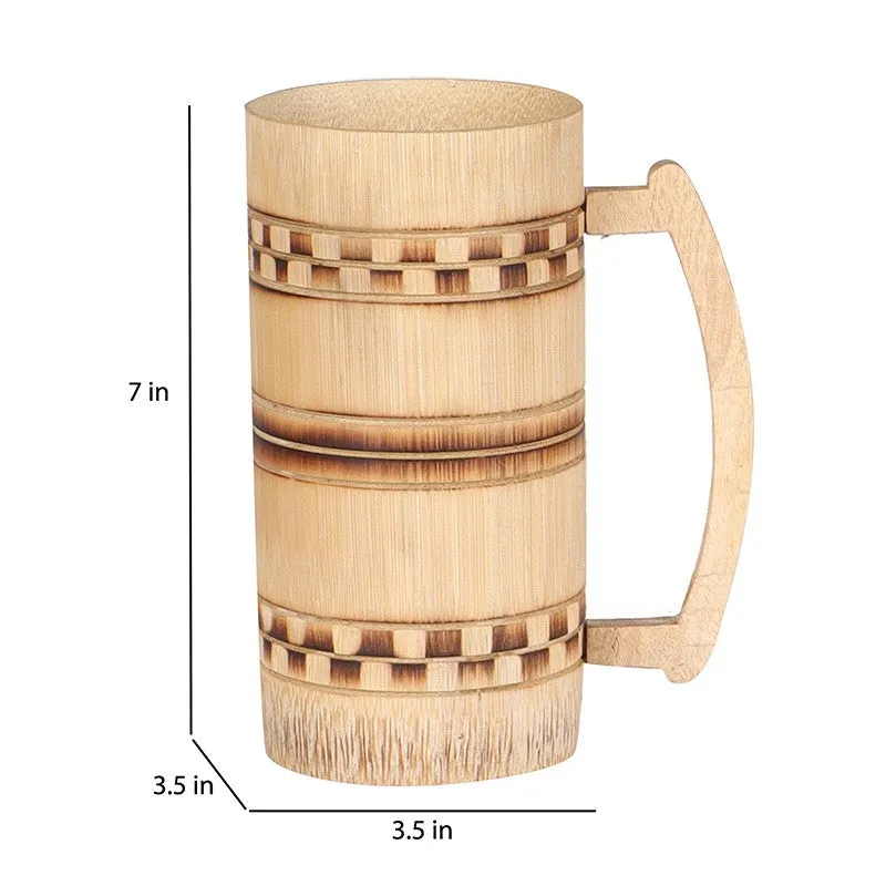 Nature Sip Bamboo Beer Mugs (350 mL) - Set of Two media 6