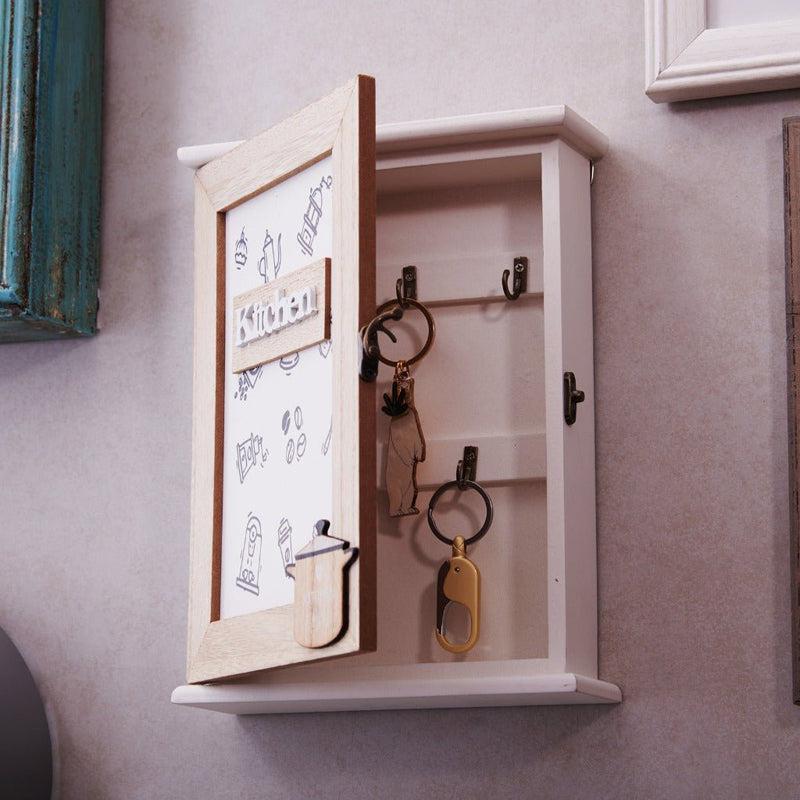 Kitchen Key Holder Wooden Wall Accent media 3