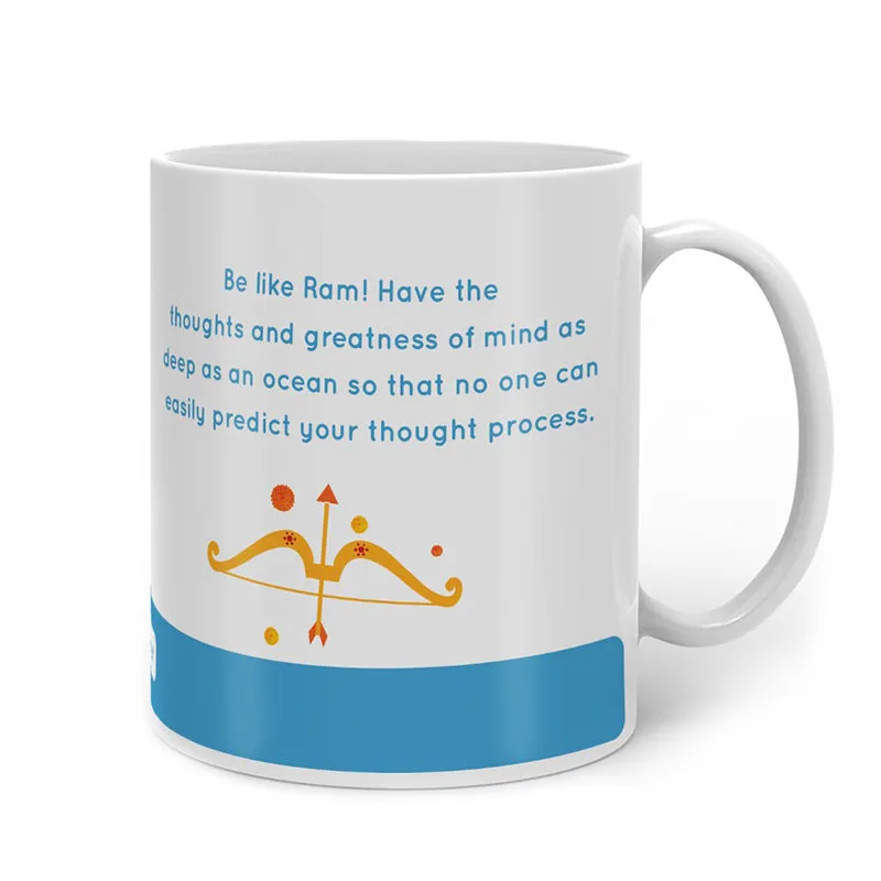 Whimsy Cute Sri Ram Ceramic Coffee Mug - 300 mL media 4