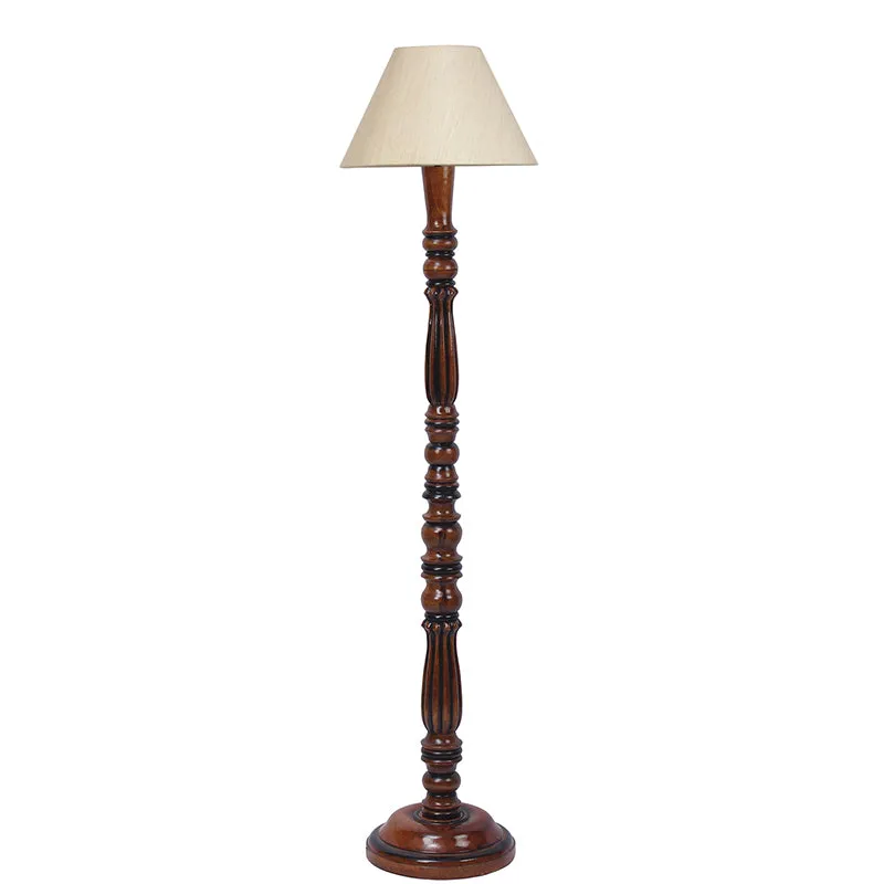 Tira Vintage Wooden Floor Lamp - Off-White media 8
