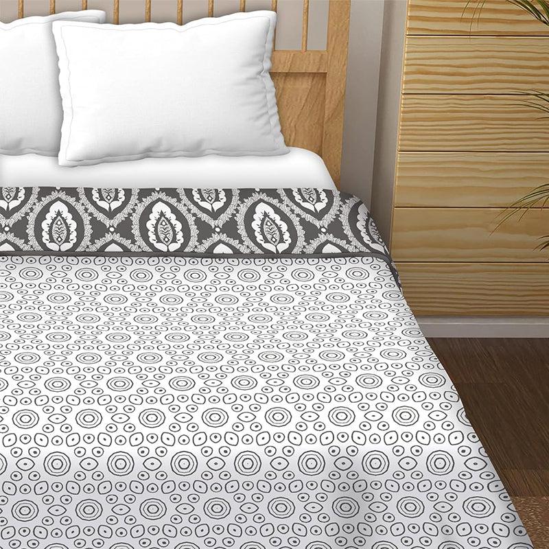 Jinita Reversible Cotton Dohar (Grey)  - 180 GSM media 4