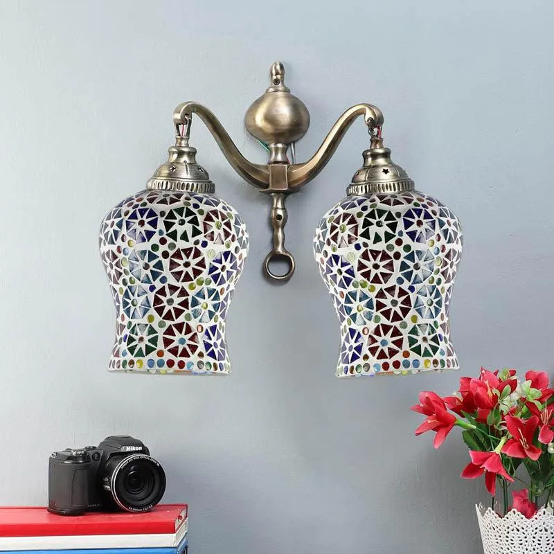 Celestial Metal Mosaic Wall Lamp media 3