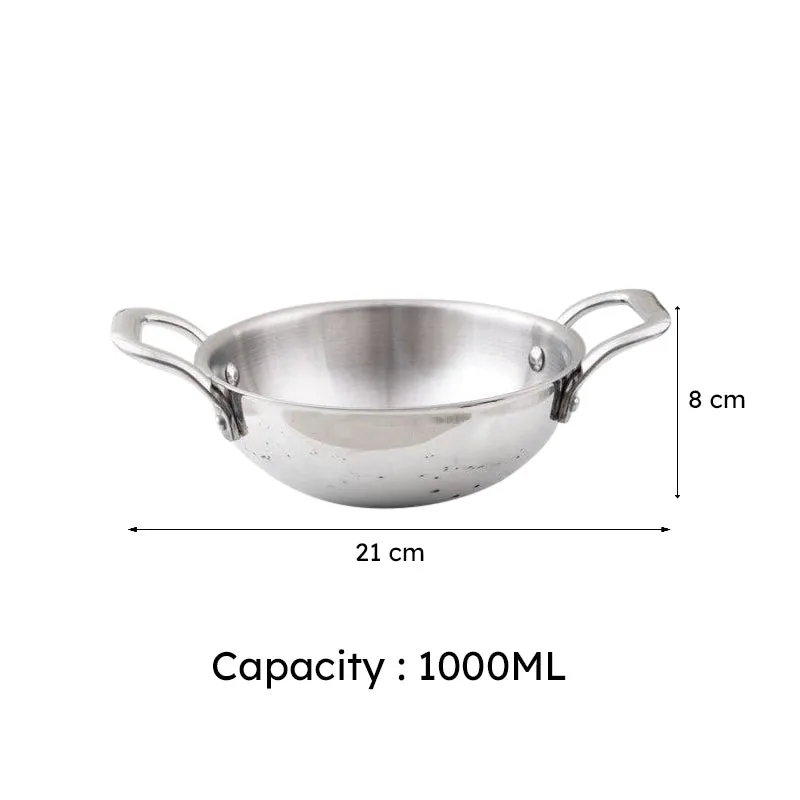 Mizutaki Induction Safe Kadhai - 1000 mL / 7 Inches media 6