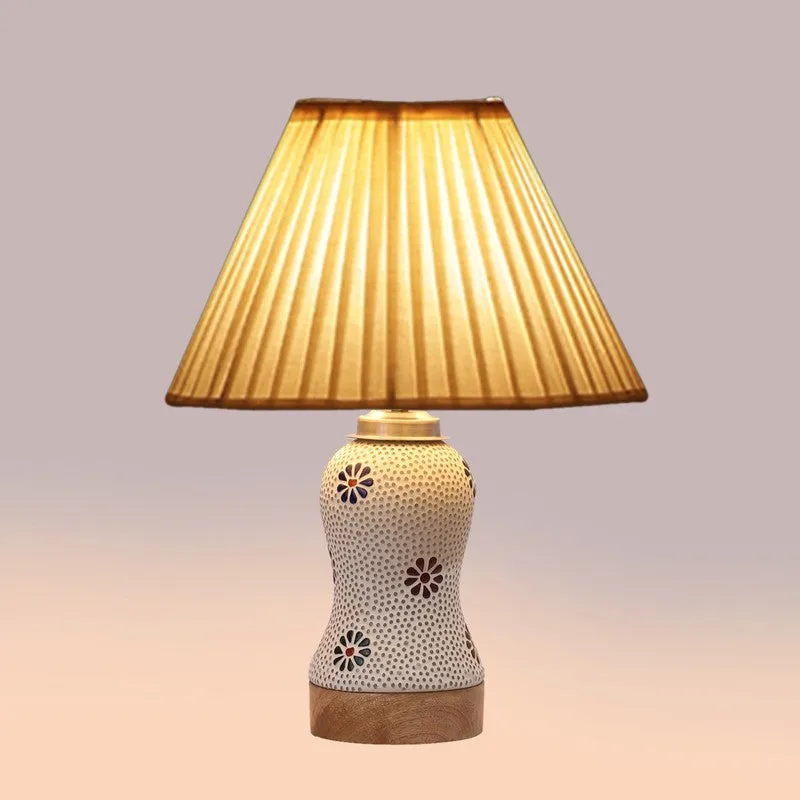 Espera Pleatra Wooden Table Lamp - Multicolor media 5