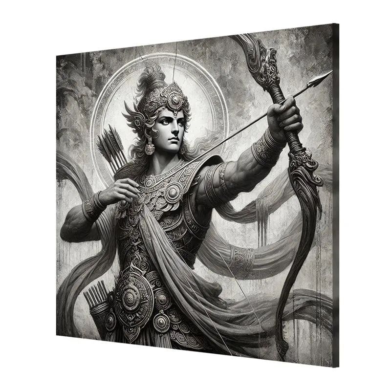Arjuna The Warrior Wall Painting media 5