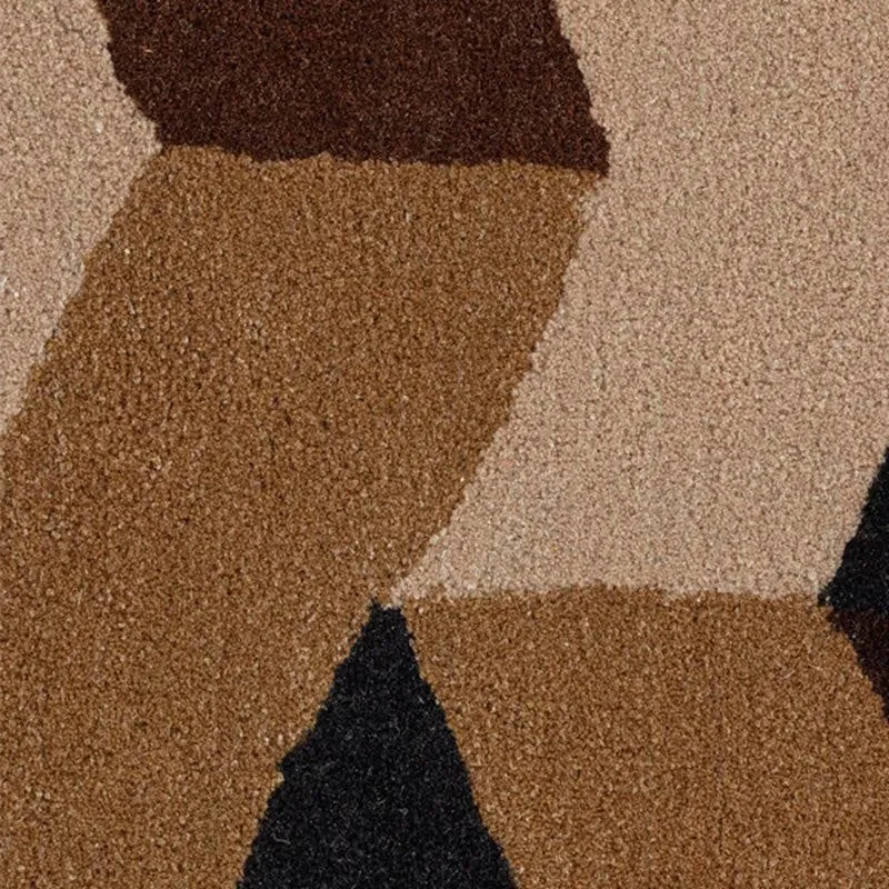Elpenor Hand Tufted Geometric Wool & Nylon Carpet - Brown media 7