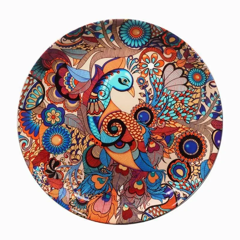 Peacock Admiration Decorative Plate media 5