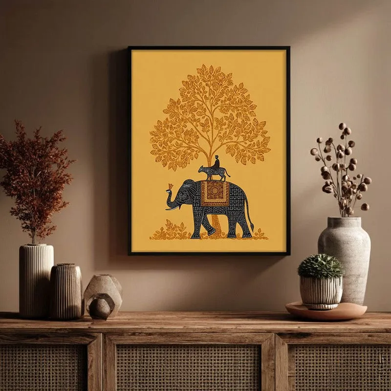 Vanraj Canvas Wall Painting With Black Frame media 6