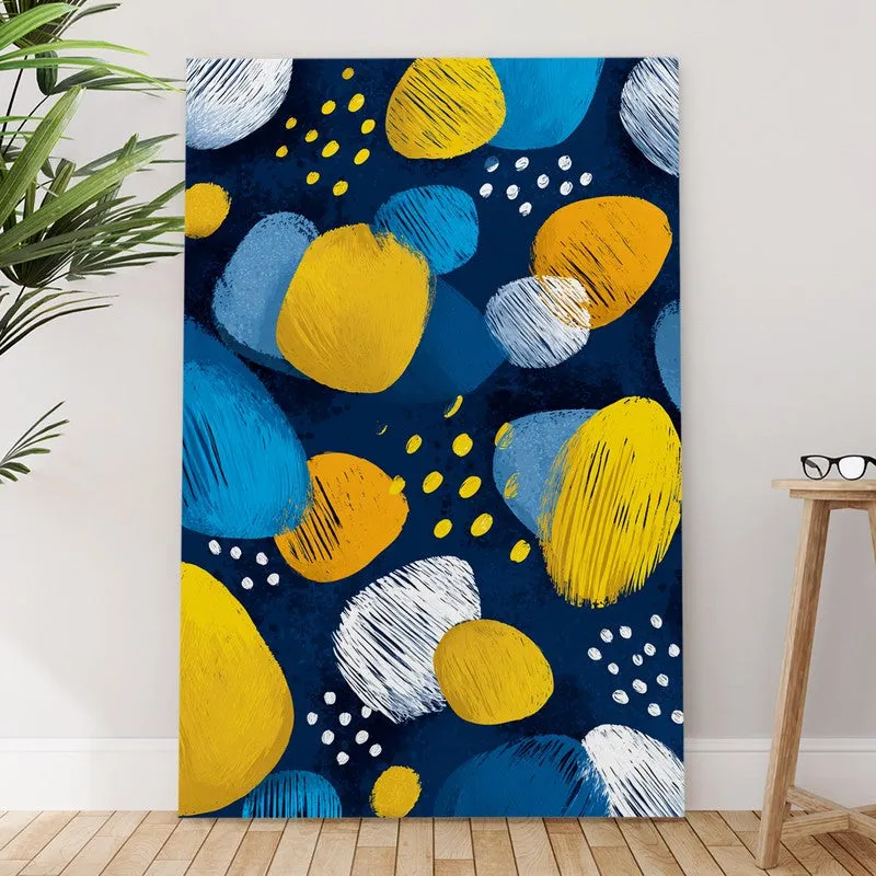 Dot Rhythm Abstract Canvas Wall Art media 6
