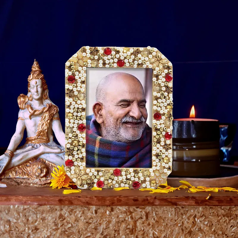 Neem Karoli Baba Ornate Photo Frame media 1