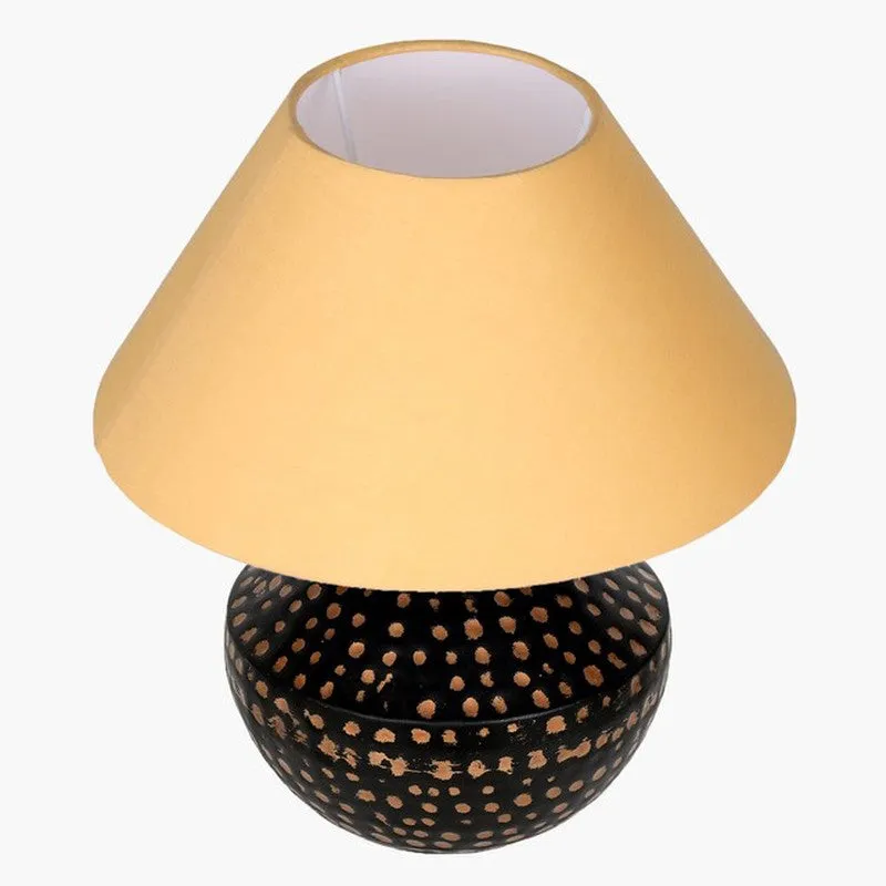 NeoGlow Futuristic Metal Table Lamp - Yellow,Brown media 4