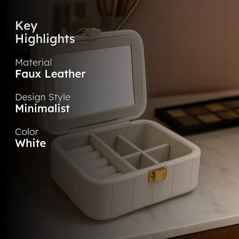 SereneVault Faux Leather Jewel Box media 2