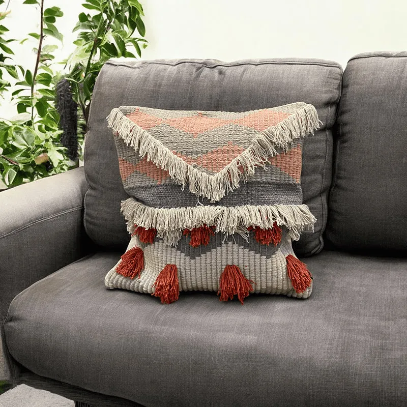Button Bubble Tufted Cushion Cover - Multicolor media 1