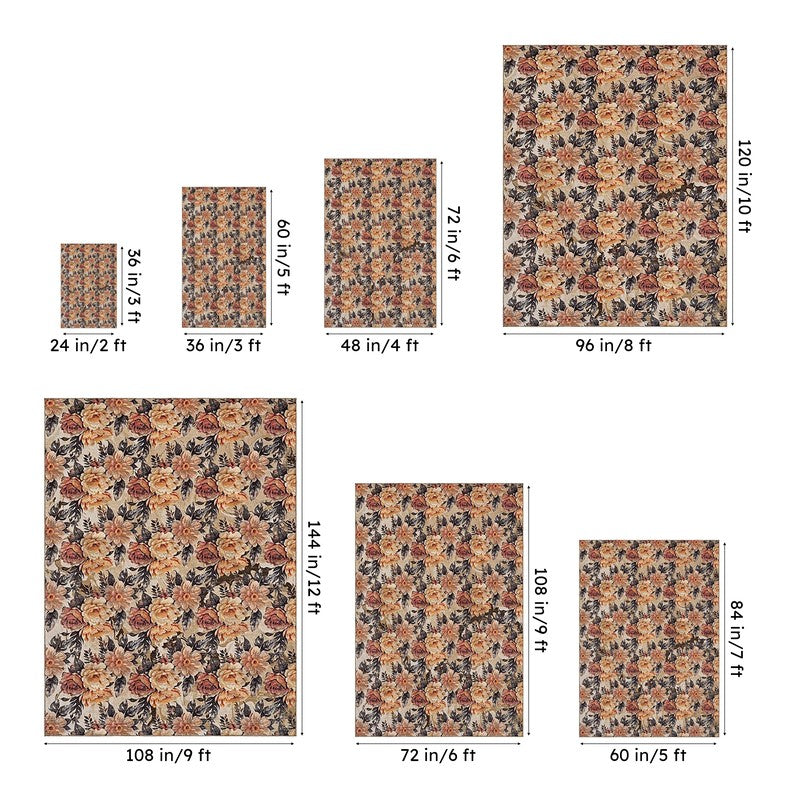 Charlotte Floral Carpet - Beige & Brown media 13