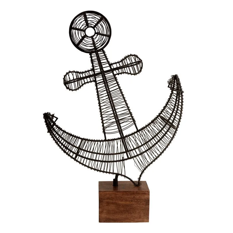 Mariners Anchor Black Showpiece media 3