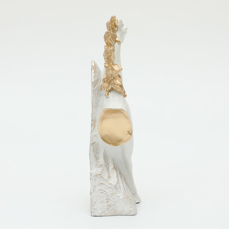 Stallion In Wind Showpiece - White media 5