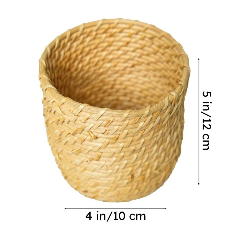 Vrita Rattan Cutlery Holder media 7