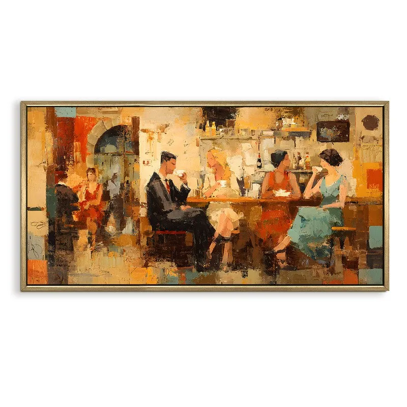 Amber Evenings Canvas Wall Painting With Frame media 3