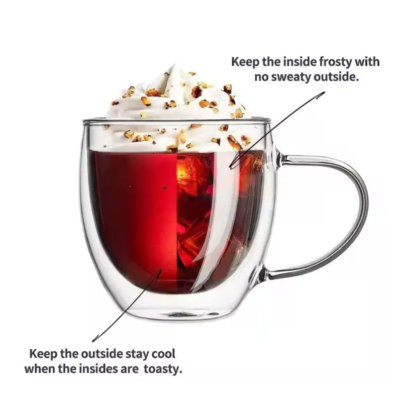 Elegant Glass Coffee Mug (80 mL Each) - Set Of Two media 6