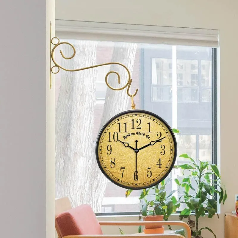 Jenson Double Sided Vintage Station Clock media 1