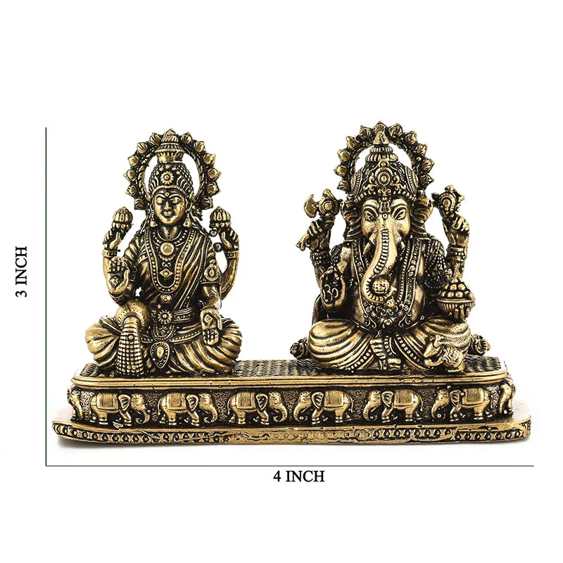 Divine Lakshmi-Vinayaka I Brass Idol media 7