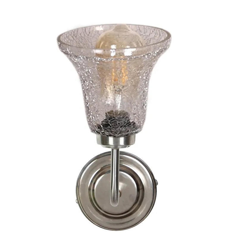 Crystal Flare Silver Base Glass Wall Lamp media 9