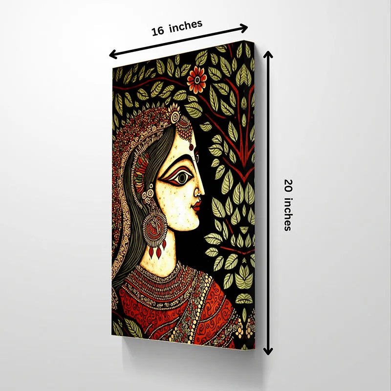 Ethnic Princess Wall Painting media 6