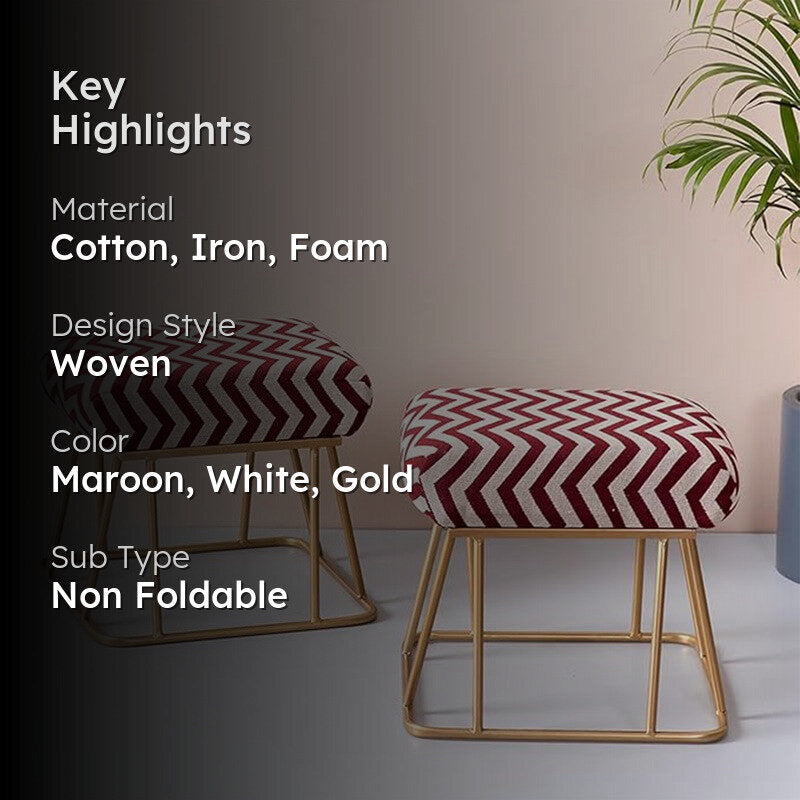 Maja Metallic Stool - Set Of Two media 2