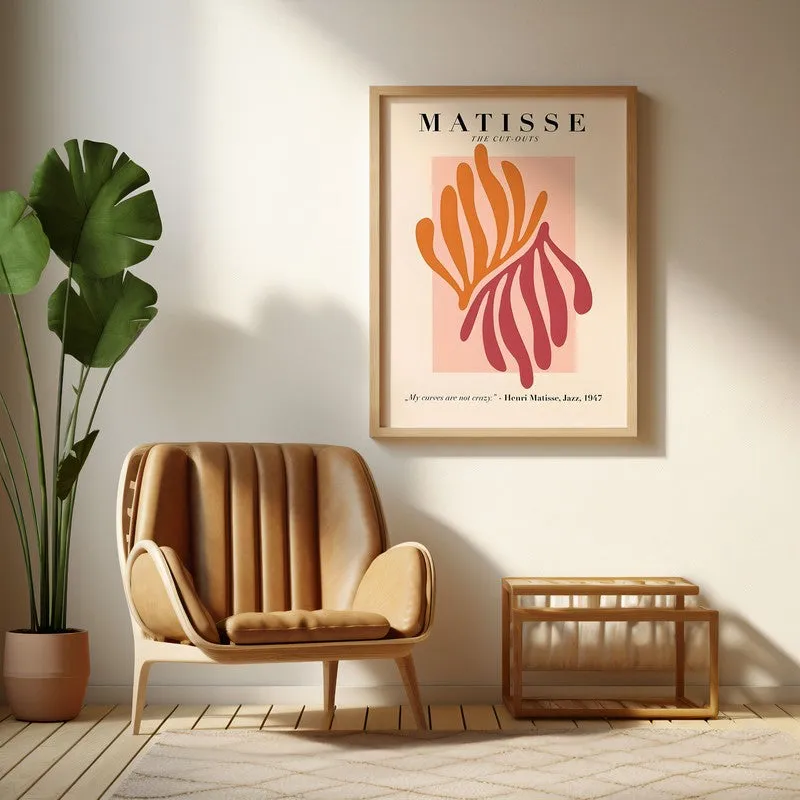 Maeght Flora Canvas Wall Painting With Brown Frame media 6