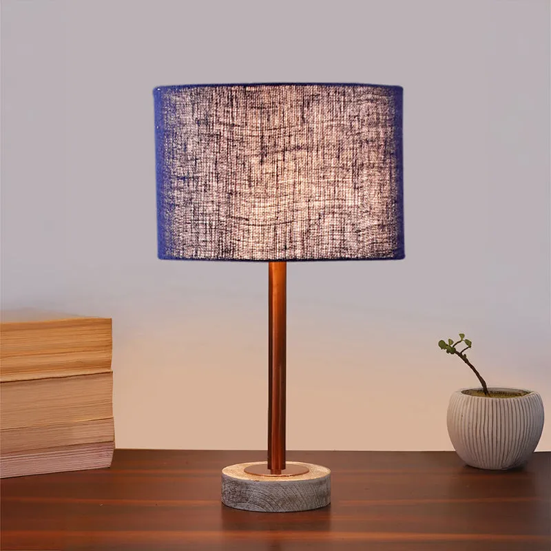 Sienna I Rodin Wooden Table Lamp - Blue,Copper,White media 2