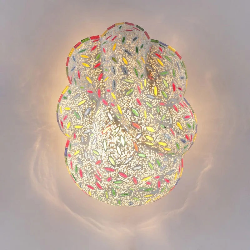 Ganvya Aura Ganesha Glass Wall Lamp - Multicolor media 5
