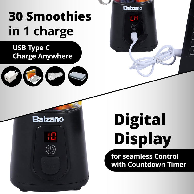 Balzano Wireless Travel Blender - Black media 5