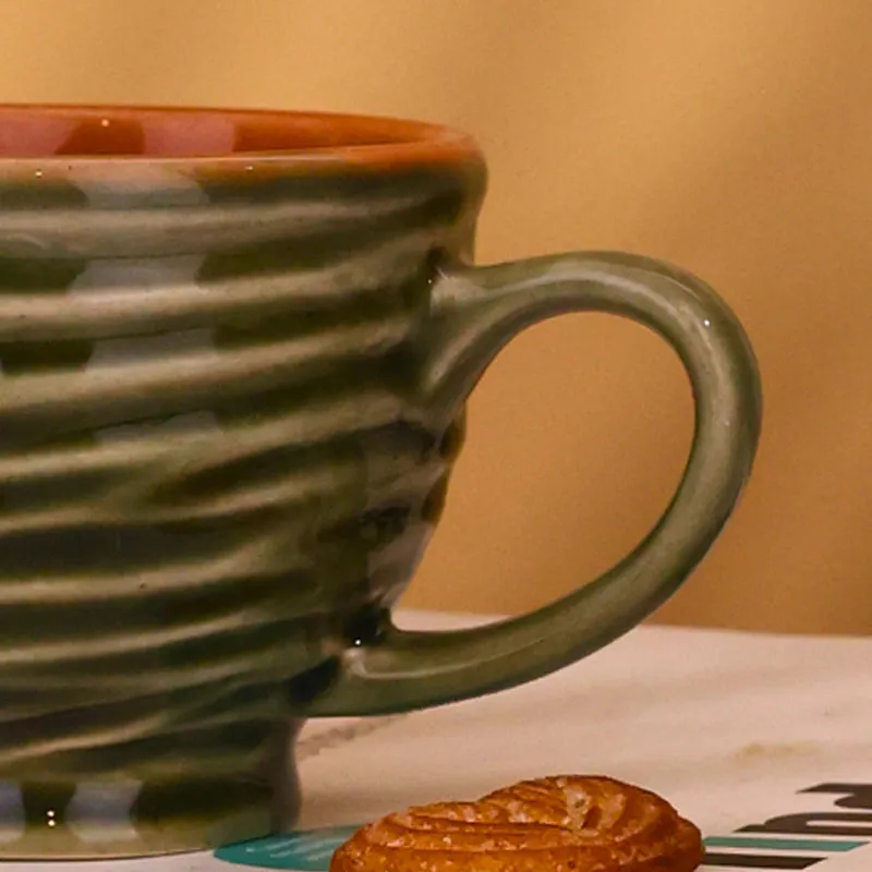 Constanza Ceramic Tea Cup (150 mL)/Green) media 6