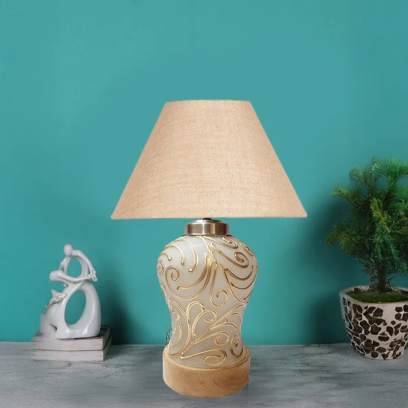 Lumithra Wooden Table Lamp - Beige media 3