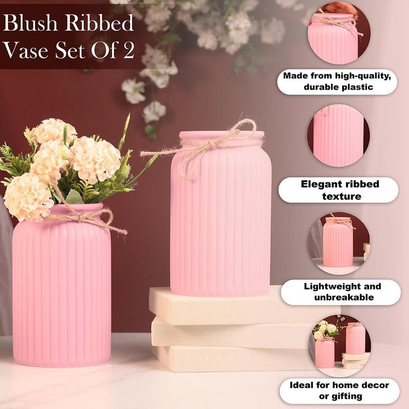 Blush Charm Vase - Set Of Two media 5