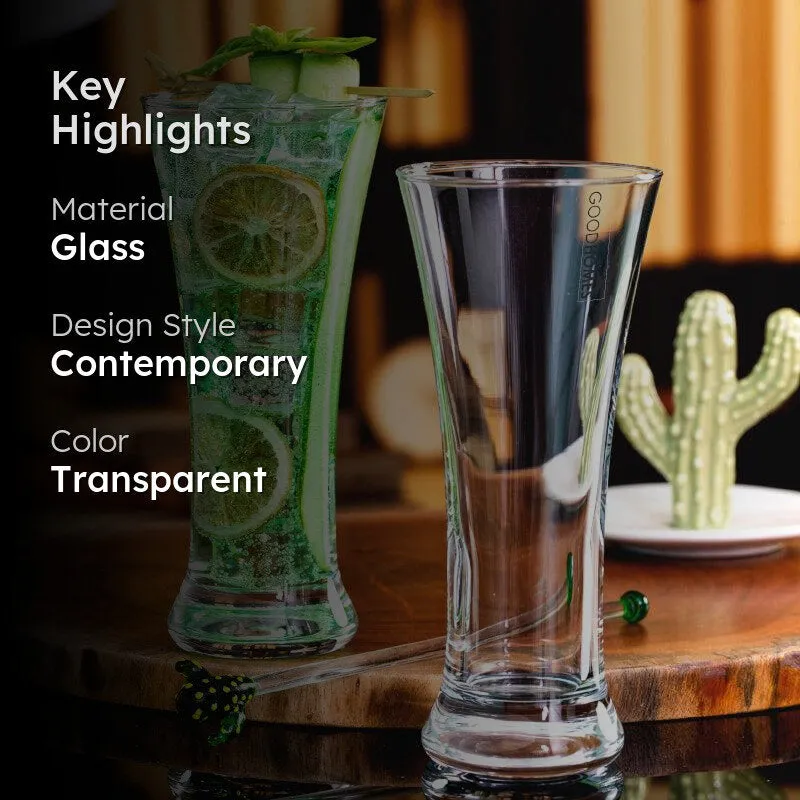 Mina Beer Glass (275 mL) - Set Of Six media 2