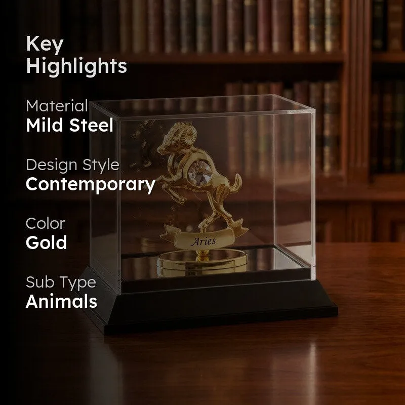 Arc Accent 24K Gold Plated Mild Steel Showpiece media 2