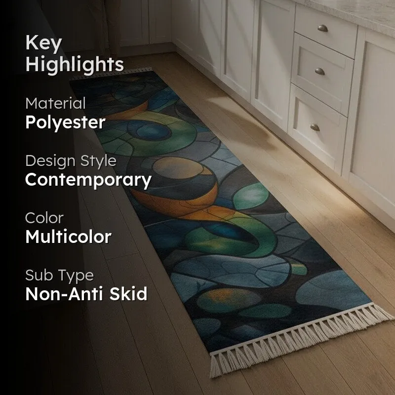 Stained Glass Runner Rug media 2